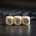 Seo Concept with Alphabet Blocks
